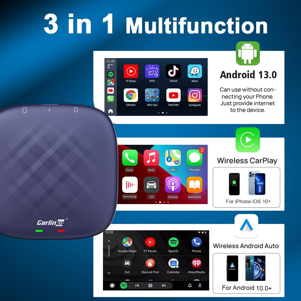 carlinkit 13 8+128g   سناب دراجون كيو سي ام 6125